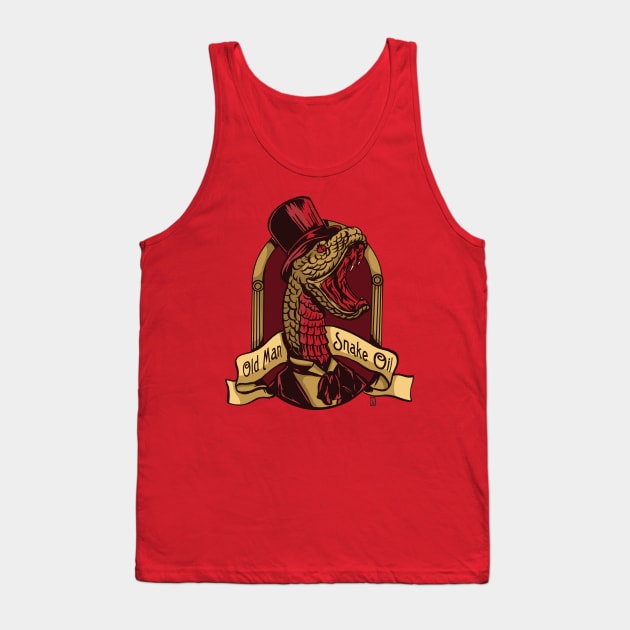 Old Man Snake Oil Tank Top by Thomcat23